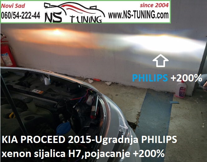 kia ceed proceed 2014 ugradnja ksenon sijalica trafo xenon canbus 6000k novi sad tuning auto servis
